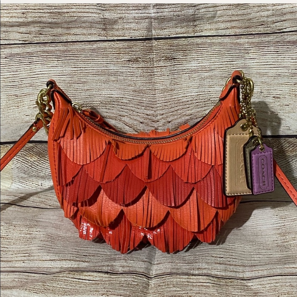 RARE COACH22484 Poppy Limited Edition fringe bag
